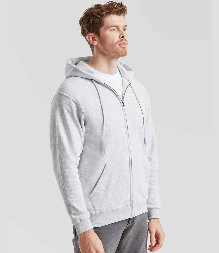 Fruit of the Loom Classic Zip Hooded Sweatshirt | Heather Grey