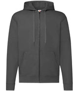 Fruit of the Loom Classic Zip Hooded Sweatshirt | Light Graphite thumbnail 4
