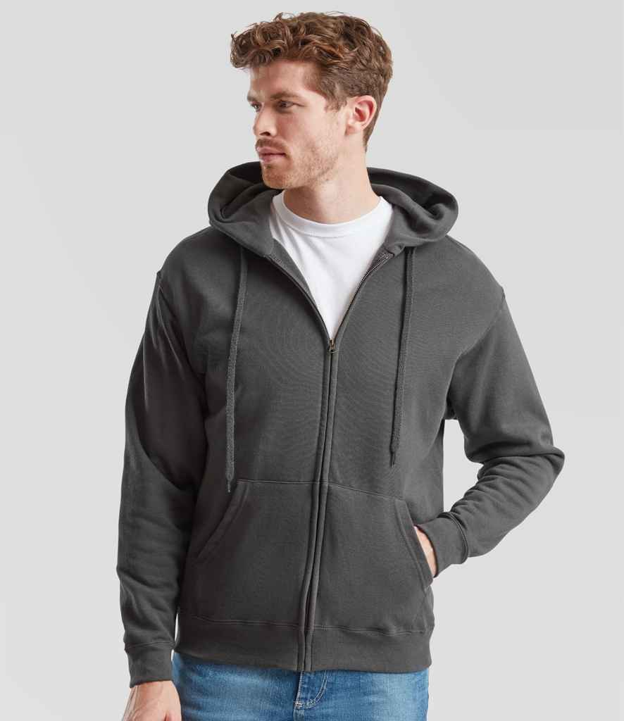 Fruit of the Loom Classic Zip Hooded Sweatshirt | Light Graphite
