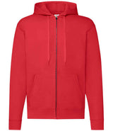 Fruit of the Loom Classic Zip Hooded Sweatshirt | Red thumbnail 4