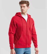Fruit of the Loom Classic Zip Hooded Sweatshirt | Red thumbnail 3
