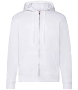 Fruit of the Loom Classic Zip Hooded Sweatshirt | White thumbnail 4