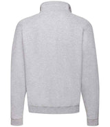 Fruit of the Loom Classic Zip Neck Sweatshirt | Heather Grey thumbnail 5
