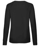 Fruit of the Loom Lady Fit Lightweight Raglan Sweatshirt | Black thumbnail 2