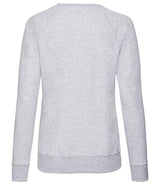 Fruit of the Loom Lady Fit Lightweight Raglan Sweatshirt | Heather Grey thumbnail 2