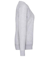 Fruit of the Loom Lady Fit Lightweight Raglan Sweatshirt | Heather Grey thumbnail 3