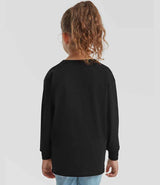 Fruit of the Loom Kids Long Sleeve Value T-Shirt | Black thumbnail 2