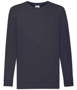 Fruit of the Loom Kids Long Sleeve Value T-Shirt | Deep Navy thumbnail 4