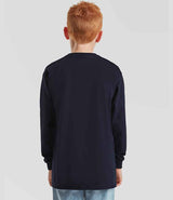 Fruit of the Loom Kids Long Sleeve Value T-Shirt | Deep Navy thumbnail 2