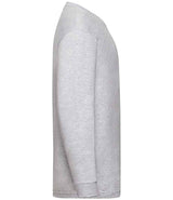 Fruit of the Loom Kids Long Sleeve Value T-Shirt | Heather Grey thumbnail 6