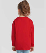 Fruit of the Loom Kids Long Sleeve Value T-Shirt | Red thumbnail 2