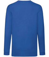 Fruit of the Loom Kids Long Sleeve Value T-Shirt | Royal Blue thumbnail 5