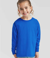 Fruit of the Loom Kids Long Sleeve Value T-Shirt | Royal Blue thumbnail 1