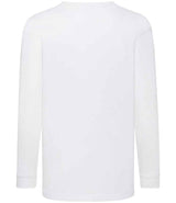 Fruit of the Loom Kids Long Sleeve Value T-Shirt | White thumbnail 5