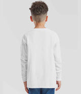 Fruit of the Loom Kids Long Sleeve Value T-Shirt | White thumbnail 2