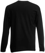 Fruit of the Loom Long Sleeve Value T-Shirt | Black thumbnail 5