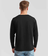 Fruit of the Loom Long Sleeve Value T-Shirt | Black thumbnail 2