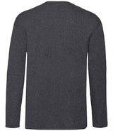 Fruit of the Loom Long Sleeve Value T-Shirt | Dark Heather thumbnail 5