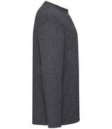 Fruit of the Loom Long Sleeve Value T-Shirt | Dark Heather thumbnail 6