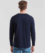 Fruit of the Loom Long Sleeve Value T-Shirt | Deep Navy thumbnail 2