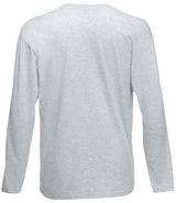 Fruit of the Loom Long Sleeve Value T-Shirt | Heather Grey thumbnail 5
