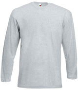 Fruit of the Loom Long Sleeve Value T-Shirt | Heather Grey thumbnail 4