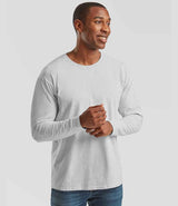 Fruit of the Loom Long Sleeve Value T-Shirt | Heather Grey thumbnail 1
