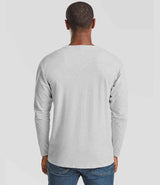 Fruit of the Loom Long Sleeve Value T-Shirt | Heather Grey thumbnail 2