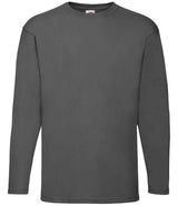 Fruit of the Loom Long Sleeve Value T-Shirt | Light Graphite thumbnail 4