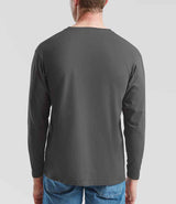 Fruit of the Loom Long Sleeve Value T-Shirt | Light Graphite thumbnail 2