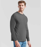 Fruit of the Loom Long Sleeve Value T-Shirt | Light Graphite thumbnail 3