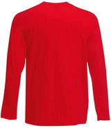 Fruit of the Loom Long Sleeve Value T-Shirt | Red thumbnail 5