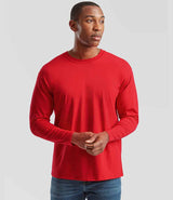 Fruit of the Loom Long Sleeve Value T-Shirt | Red thumbnail 1