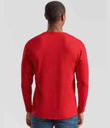 Fruit of the Loom Long Sleeve Value T-Shirt | Red thumbnail 2