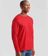Fruit of the Loom Long Sleeve Value T-Shirt | Red thumbnail 3