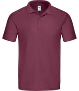 Fruit of the Loom Original Piqué Polo Shirt | Burgundy thumbnail 4