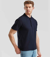 Fruit of the Loom Original Piqué Polo Shirt | Deep Navy thumbnail 3