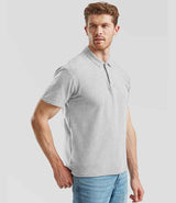 Fruit of the Loom Original Piqué Polo Shirt | Heather Grey thumbnail 3
