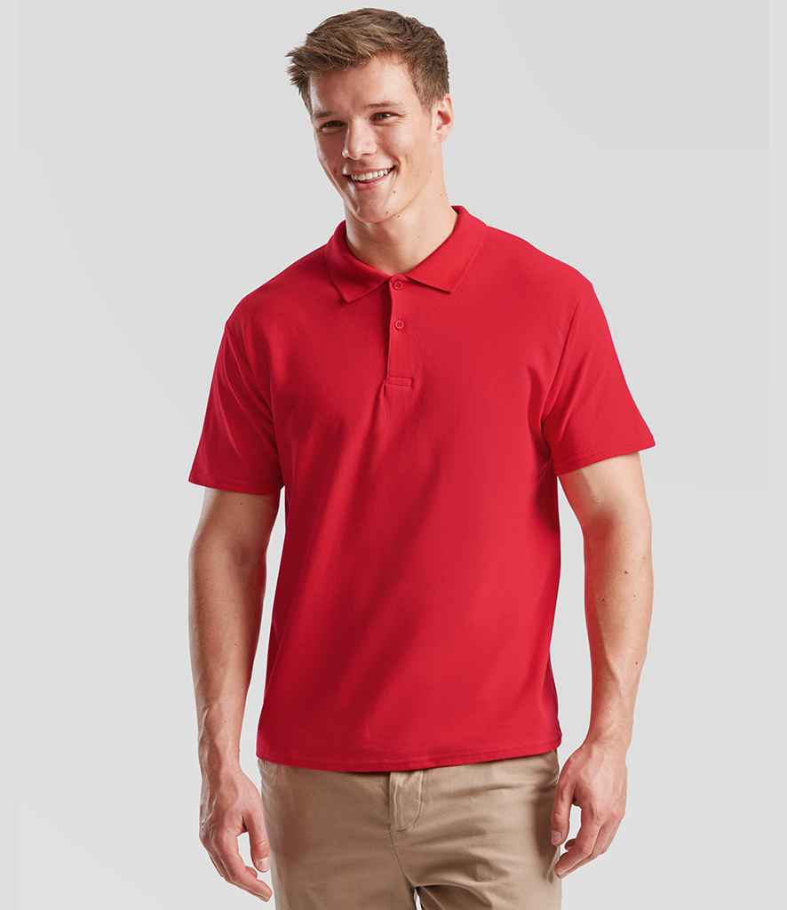 Fruit of the Loom Original Piqué Polo Shirt | Red