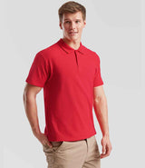Fruit of the Loom Original Piqué Polo Shirt | Red thumbnail 3