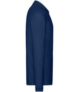 Fruit of the Loom Premium Long Sleeve Cotton Piqué Polo Shirt | Navy thumbnail 6