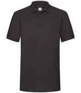 Fruit of the Loom Heavy Poly/Cotton Piqué Polo Shirt | Black thumbnail 4