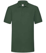 Fruit of the Loom Heavy Poly/Cotton Piqué Polo Shirt | Bottle Green thumbnail 4