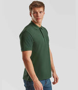 Fruit of the Loom Heavy Poly/Cotton Piqué Polo Shirt | Bottle Green thumbnail 3