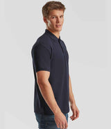 Fruit of the Loom Heavy Poly/Cotton Piqué Polo Shirt | Deep Navy thumbnail 3