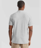 Fruit of the Loom Heavy Poly/Cotton Piqué Polo Shirt | Heather Grey thumbnail 2