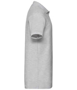 Fruit of the Loom Heavy Poly/Cotton Piqué Polo Shirt | Heather Grey thumbnail 6