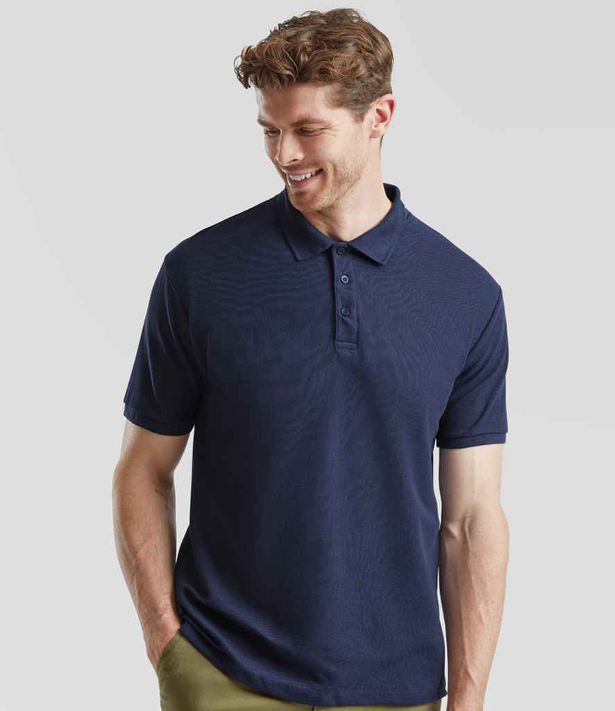 Fruit of the Loom Heavy Poly/Cotton Piqué Polo Shirt | Navy