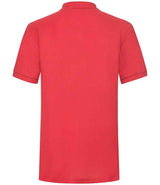 Fruit of the Loom Heavy Poly/Cotton Piqué Polo Shirt | Red thumbnail 5