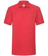 Fruit of the Loom Heavy Poly/Cotton Piqué Polo Shirt | Red thumbnail 4
